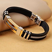 Classic Men's High Quality 316L Stainless Steel Wrap Leather Bracelets