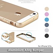 Newest Round Edge Metal Protective Aluminum Alloy Bumper Frame Case For iPhone 5 / 5s - (Assorted Colors)