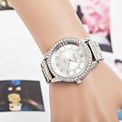 Women's  Fashion Roma Number Rhinestones Steel Belt Quartz Wrist Watch