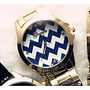 [CyberMondaySale]femmes regardent rétro ceinture en acier de bande de partysu Geneva Watch couleurs assorties d0306