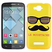 Moustache and Sunglass Pattern PC Hard Cover Case for Alcatel One Touch Pop C7(Assorted Color)