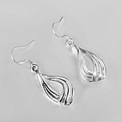 Hot Sale!!Free Shipping 925 Silver Earring,Fashion Sterling Silver Jewelry Corrugated Three-wire Earrings