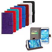 Crazy Horse Leather Wallet Flip Case with Card Holder And Stand Function for Samsung S4 I9500 (Assorted Colors)