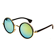 100% UV400 Round Plastic Retro Sunglasses