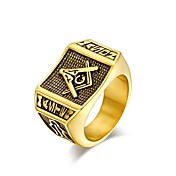 personnalité homme placage 18k anneau d'or