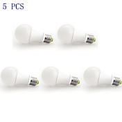 5pcs duxlite® A60 E27 12W (= 100W inca) cri>80 LED COB 1160lm 3000K lumière LED blanc chaud à bulbe (AC 100-240V)