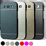 DF® Luxury High Quality Solid Color Brushed Aluminium Hard Case  for Samsung S3 I9300 (Assorted Color)