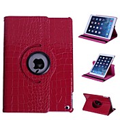 style crocodile 360 ​​degrés support tournant étui en cuir pour iPad 2 (air couleurs assorties)