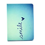 sourire de modèle de coeur en cuir PU cas complète du corps avec support pour iPad 2 air