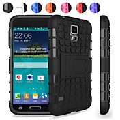 Two-in-One Tire Grain Design PC and Silicone Case with Stand for Samsung Galaxy S5 I9600 (Assorted Colors)