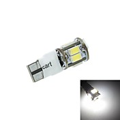 t10 LED blanche 5W 11x5630smd 400-550lm 6000-6500k pour la lumière de signal de la voiture deux-mode (dc12-16v)