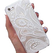 Doopootoo™ White Floral Paisley Flower Mandala Painted Pattern Slim Plastic Back Hard Case Cover For iPhone 6 4.7