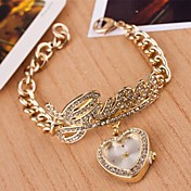 Women's Heart Quartz Alloy Bracelet Watch(Assorted Colors)