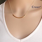 Eruner® Classic Golden Camber Shape Choker Necklace