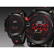 Man's  Digital LED Date Day Alarm Men's Sports Diver Outdoor Quartz Silicone Strap Watch