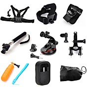 TOZ 9 in1 Kit Chest+Head Strap+Arm Band+Monopod+Suction Cup+Handlebar Seatpost + Floating Gripfor Gopor Hero4/3+/3