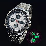 occasionnels montre 30m multifonctionnel imperméable des hommes conduit militaire analogique numérique montres montre de sport (couleurs assorties)