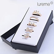 plaqué or fahion anneau et