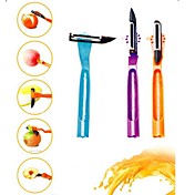 4 en 1 multi-fonctionnel matériel de épluche légume fruit (couleur aléatoire) rotatif en acier inoxydable