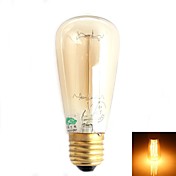 Zweihnder E27 40W 500LM 2700-3000K Edison Incandescent Tungsten Warm Light Candle Light (AC 220-240V)