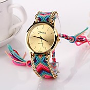 Women Big Circle Dial  National Hand Knitting Brand Luxury Lady Watch C&D-278