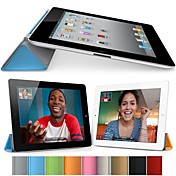 DF Pure Color Auto Sleep/Wake Up PU Folding Cover for iPad Air (Assorted Colors)