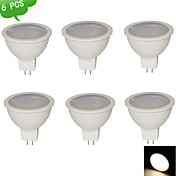 DUXLITE® 6PCS MR16 9W 3000K Warm White CRI>80 720LM (=Incan 75W) 15x3020SMD GU5.3  LED Spot Light AC/DC 12V