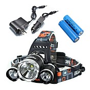 ls052 5000lm 3xcree XM-L T6 conduit vélo phare phare costume (2x18650)