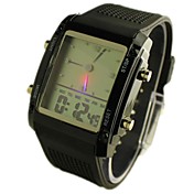 Men's Watch White Screen Sports LED Analog-Digital Display Multi-Function