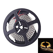 Dual Row 600x3528 SMD 72W 6000LM Warm White Light LED Strip Light (5-Meter/DC 12V)