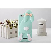 buckteeth cartoon gel de silice de lapin ste Couverture arrière pour iPhone 6 plus (couleurs assorties)