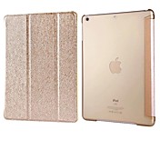 fuusii® soie naturelle et à l'arrière TPU cas de couverture pour l'ipad 5 / air (couleurs assorties)