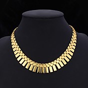 U7® Women's Bib Necklace Choker Statement Necklace 18K Real Chunky Gold Platinum Plated Jewelry Gift 46CM