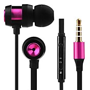 JTX-jl701 3.5mm antibruit avec Mike contrôle du volume écouteurs intra-auriculaires pour iPhone et autres téléphones (couleurs assorties)