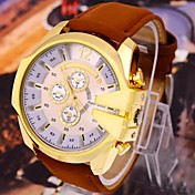 Men's Fashion Casual Luxury Vintage Big Dial Quartz Round Case Sports Military Business Watches