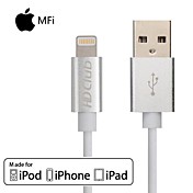 MFI Certified Premium Lightning 8 Pin To USB Sync And Charging Cable For iPhone6 6Plus 5s 5c 5 ipad iPod (100cm)