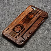 Pear Wood Apple Magnetic Tape Hard Back Cover for iPhone 6 Plus