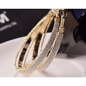 Love Is Your Fashion Earrings And Shiny Hoop Earrings(Random Color)