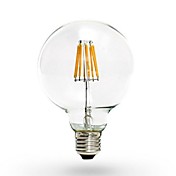 Dimmable G95 E27 6W 6xCOB 600LM 2800-3000K  Warm White Light LED Filament Lamp (AC90-240V)