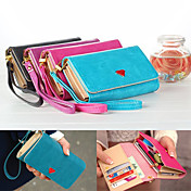 Luxury Cell Phone Wallet Handbag Purse Case with Card Holder for Samsung Galaxy S6/S5/S4/S3 iPhone 5/5S/6/6 Plus