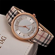 Women's Stylish Retro  Leather Watch Circular High Quality Japanese Watch Movement(Assorted Colors)