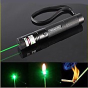 LS319 G301 Focus Burn Visible Beam Pen Laser Green Laser Pointer (5mw, 532nm, 1x18650, Black)