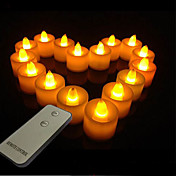 changement de couleur romantique paraffinique léger télécommandé LED Bougie électronique (1 lumière&Une télécommande)