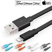 Yellowknife Mfi Lightning 8-Pin To USB Charging Sync Data Cable for iPhone 6 Plus 100cm White/Black/Blue/Orange/Gray