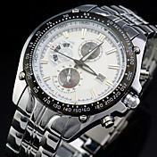 Men's Sport Watch Full Steel Dress Quartz Wrist Watch Analog Calendar/Water Resistant Vogue Clock Man (Assorted Colors)