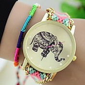 The New Women's Original Ethnic Woven Korean Version Exquisite Handmade DIY Elephant  Bracelet Watch