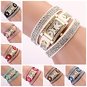 Women's Watch Rectangular Diamond Dial Rhinestone Band