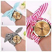 2015 newGeneva Fashion Watches Women Dress Watch Wristwatch Girl Bow Cloth Strap