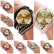 Women's  Big Round  Dial  Diamante Mushroom Circuit   Flocking  Band Quartz  Watch (Assorted Color)C&d222