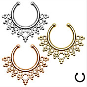 Fashion Stainless Steel  Hollow Out Nose Ring Body Jewelry Piercing